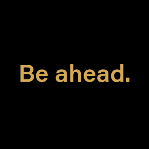 be ahead. image